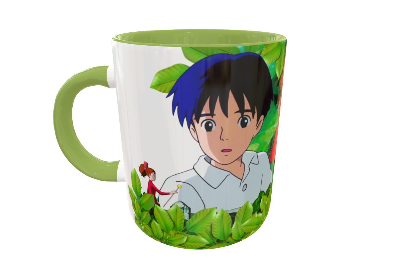 Arrietty y el Mundo de los Diminutos Studio Ghibli Plantilla Editable para Taza