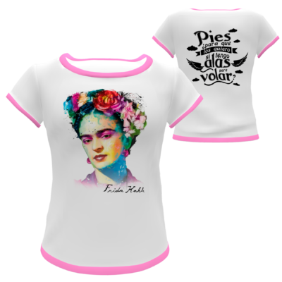 Frida Kahlo Plantilla Editable para Playera