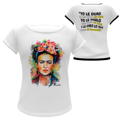 Frida Kahlo #02 Plantilla Editable para Playera