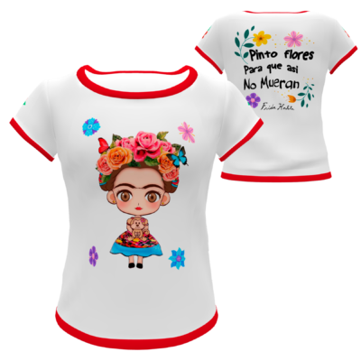 Frida Kahlo #03 Plantilla Editable para Playera