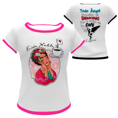 Frida Kahlo #04 Plantilla Editable para Playera