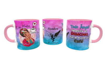 Frida Kahlo #04 Plantilla Editable para Taza
