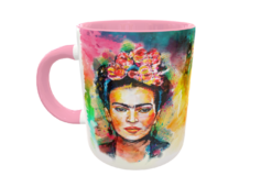 Alternative view of Frida Kahlo #02 Plantilla Editable para Taza