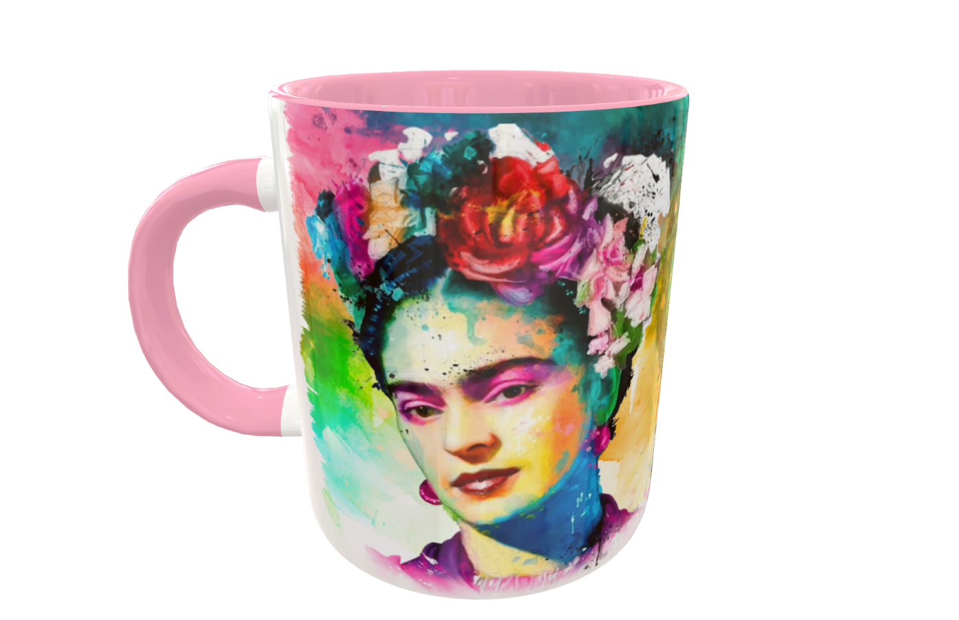 Frida Kahlo Plantilla Editable para Taza