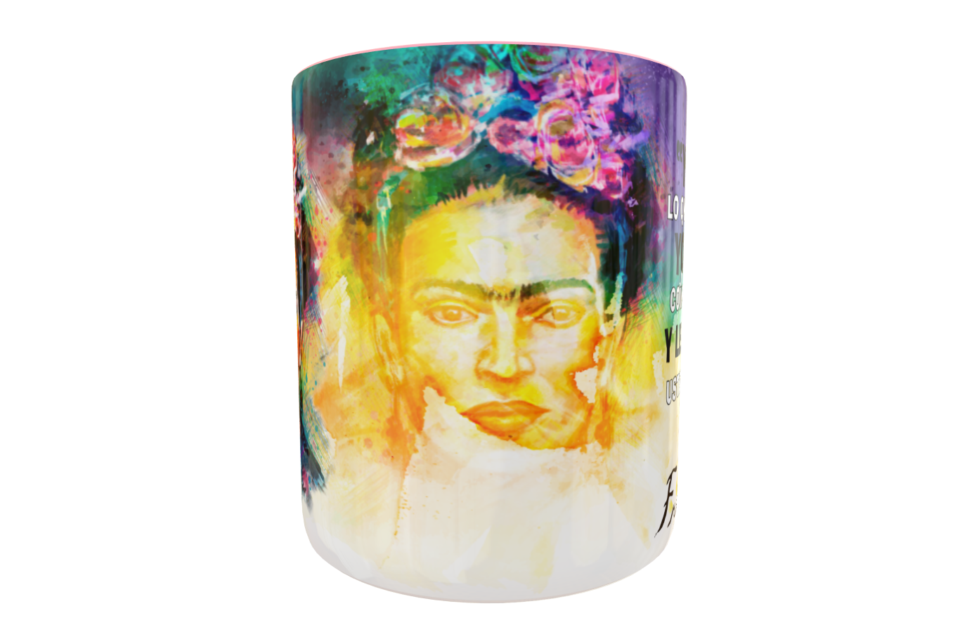Frida Kahlo #02 Plantilla Editable para Taza - Imagen 3