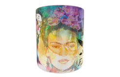 Frida Kahlo Plantilla Editable para Taza