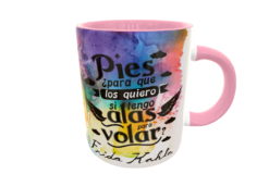 Frida Kahlo Plantilla Editable para Taza