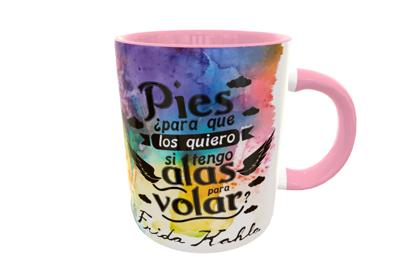 Frida Kahlo Plantilla Editable para Taza