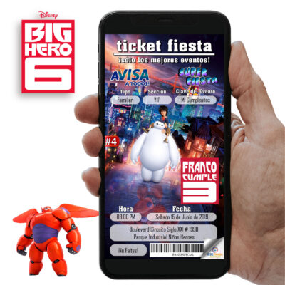 6 Grandes Heroés #04 Invitación Digital Editable En Línea Gratis