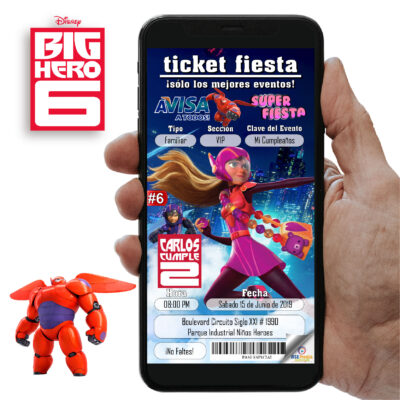 6 Grandes Héroes #06 Invitación Digital Editable En Línea Gratis