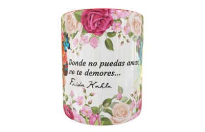 Frida Kahlo #03 Plantilla Editable para Taza - Imagen 3