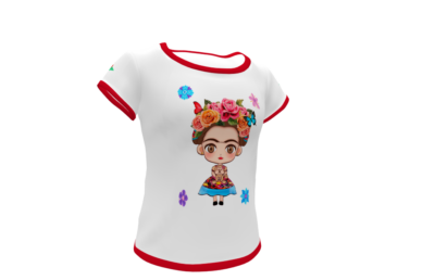 Frida Kahlo #03 Plantilla Editable para Playera - Imagen 5