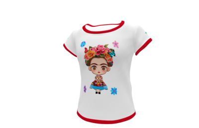 Frida Kahlo #03 Plantilla Editable para Playera - Imagen 6