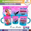 Frida Kahlo #04 Plantilla Editable para Taza