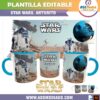 Star Wars, Arturito Plantilla Editable para Taza