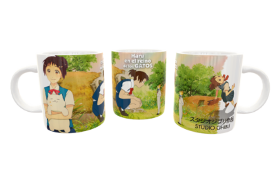 Haru en el Reino de los Gatos Studio Ghibli Plantilla Editable para Taza