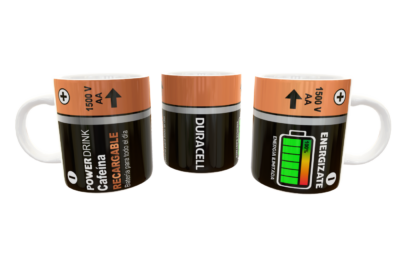 Bateria Duracell, Cafeína Recargable Plantilla Editable para Taza - Imagen 7