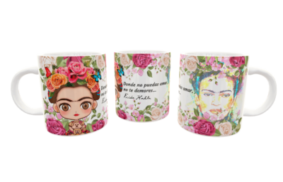 Frida Kahlo #03 Plantilla Editable para Taza - Imagen 8