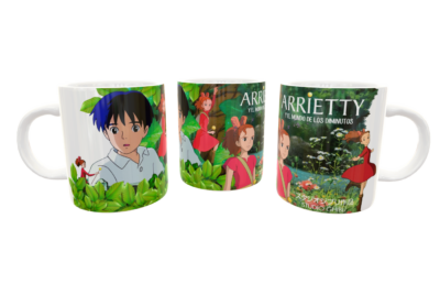 Arrietty y el Mundo de los Diminutos Studio Ghibli Plantilla Editable para Taza