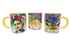 Frida Kahlo Plantilla Editable para Taza