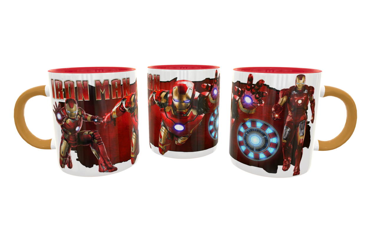 Iron Man #03 Plantilla Editable para Taza - Imagen 3
