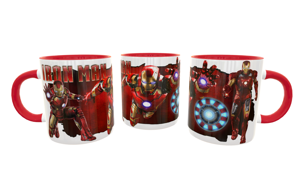 Iron Man #03 Plantilla Editable para Taza - Imagen 4
