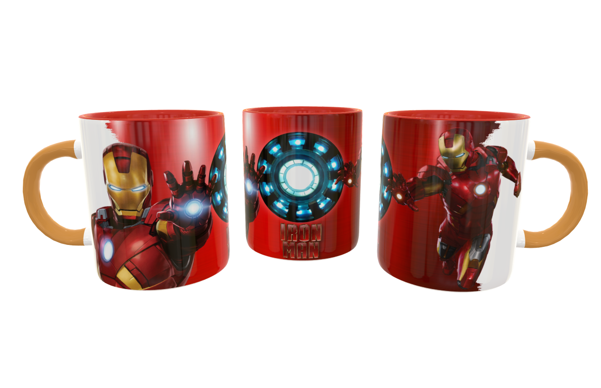 Iron Man Plantilla Editable para Taza - Imagen 2