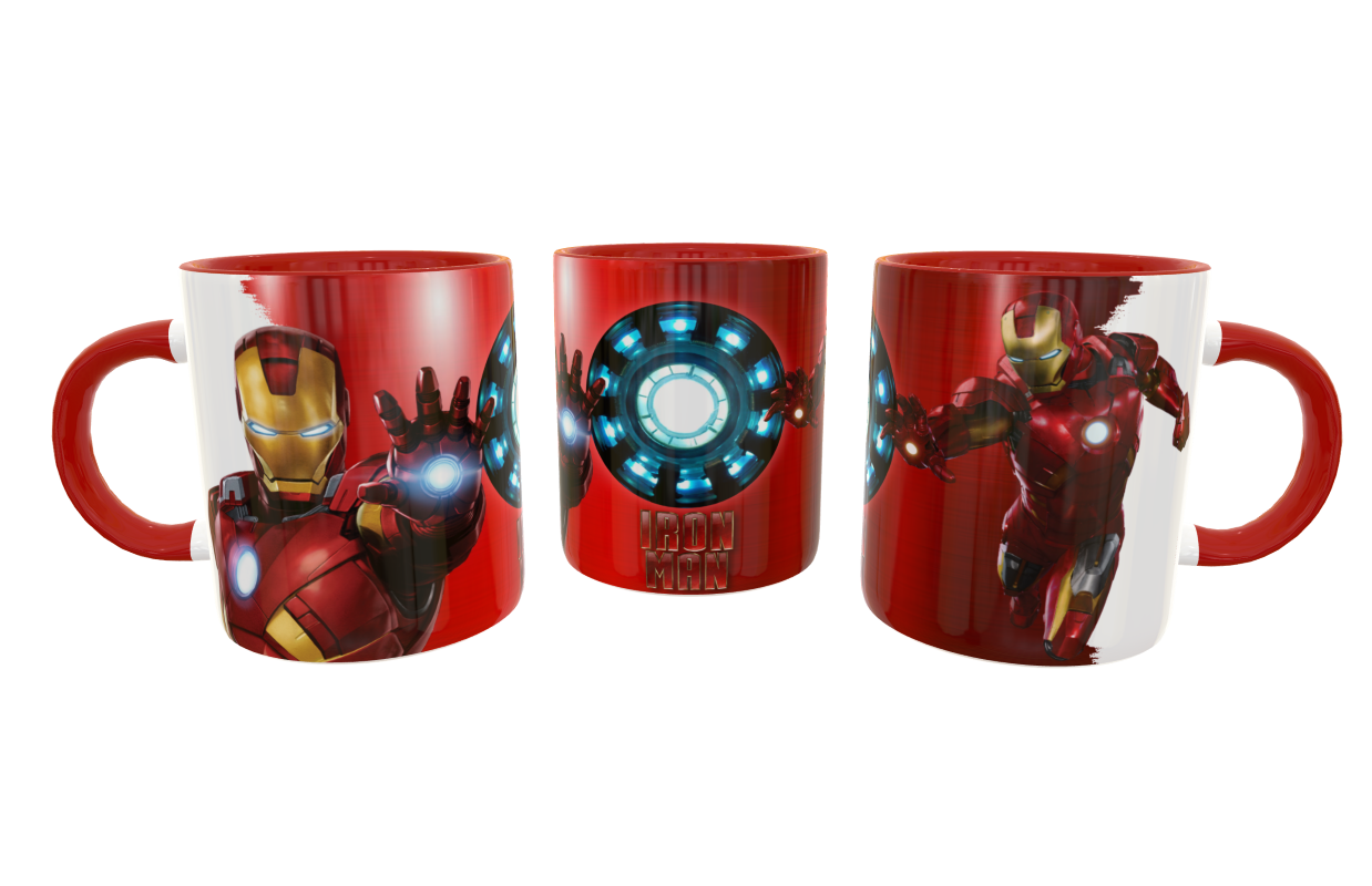 Iron Man Plantilla Editable para Taza - Imagen 4