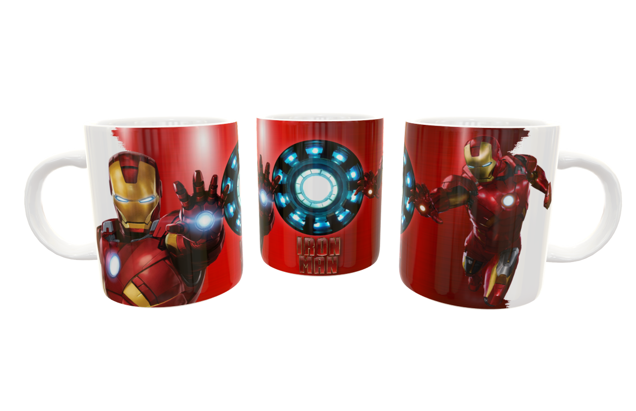 Iron Man Plantilla Editable para Taza - Imagen 5