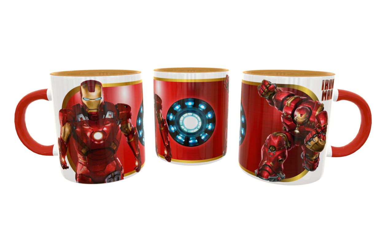 Iron Man #02 Plantilla Editable para Taza - Imagen 4