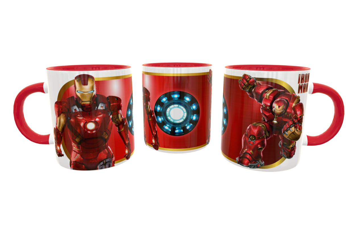 Iron Man #02 Plantilla Editable para Taza - Imagen 5