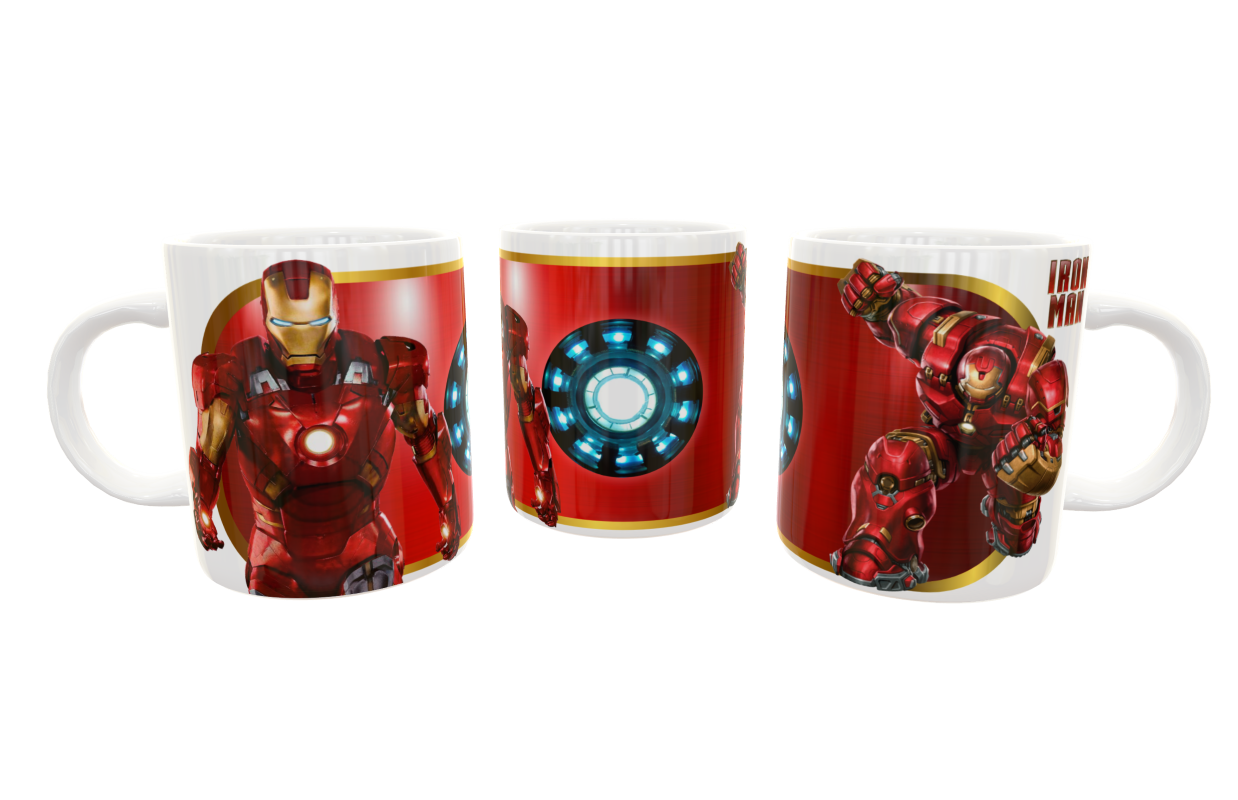 Iron Man #02 Plantilla Editable para Taza - Imagen 6