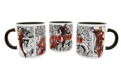 Alternative view of Iron Man Comic Plantilla Editable para Taza