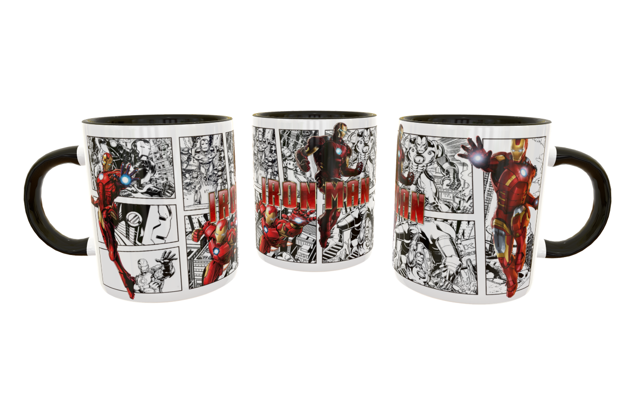 Iron Man Comic Plantilla Editable para Taza - Imagen 2