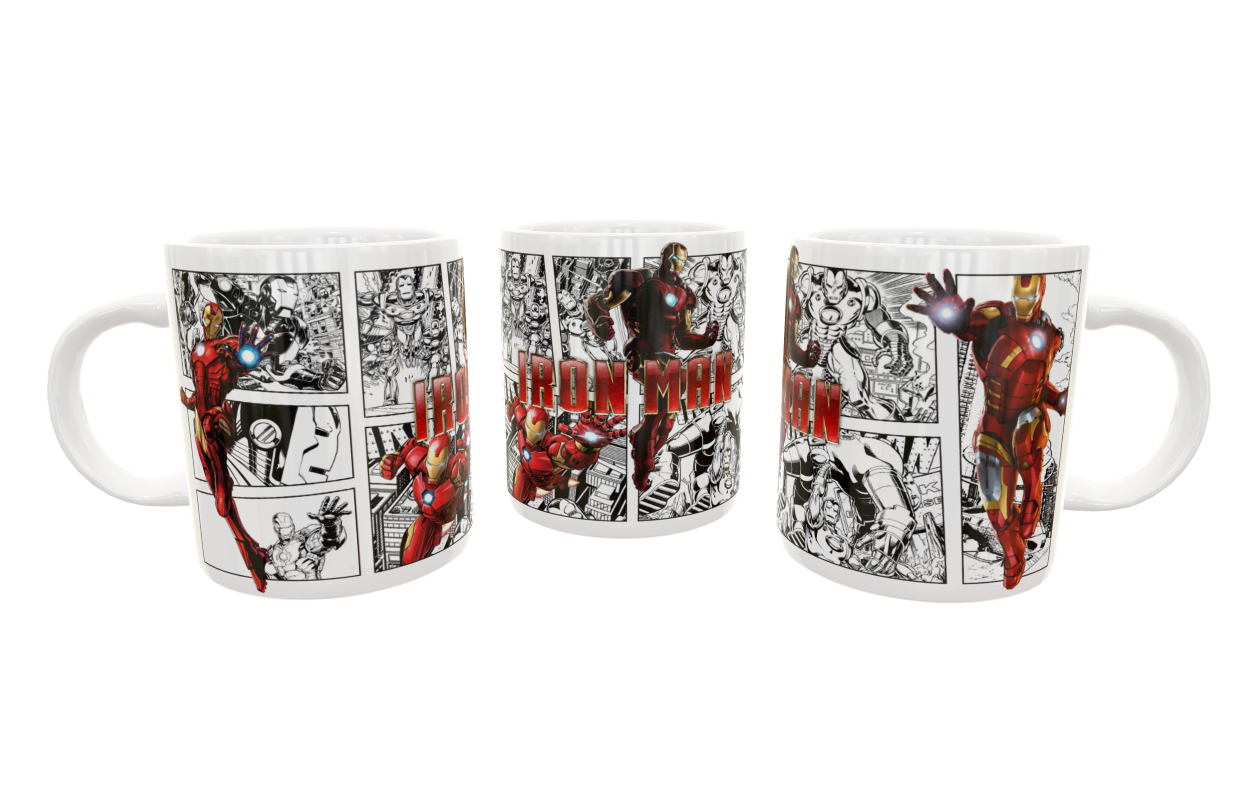 Iron Man Comic Plantilla Editable para Taza - Imagen 5