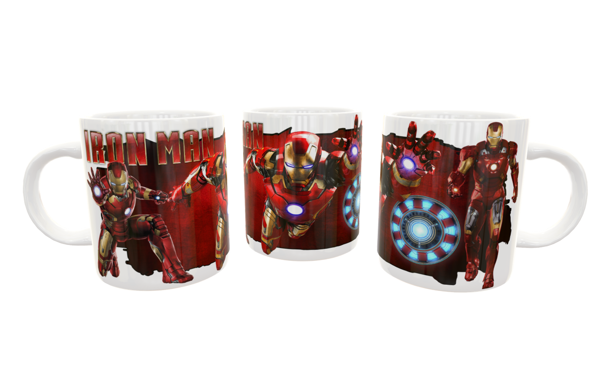 Iron Man #03 Plantilla Editable para Taza - Imagen 5