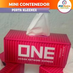 Contenedor ONE Ocean Network Express Porta Kleenex Plantilla Editable