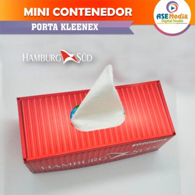 Contenedor HSD Hamburg Sud Porta Kleenex Plantilla Editable