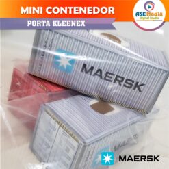 Contenedor Maersk Line Porta Kleenex Plantilla Editable