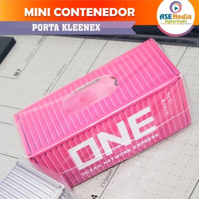 Contenedor ONE Ocean Network Express Porta Kleenex Plantilla Editable