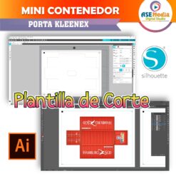 Contenedor Maersk Line Porta Kleenex Plantilla Editable