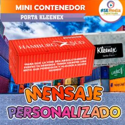 Contenedor HSD Hamburg Sud Porta Kleenex Plantilla Editable