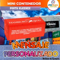 Contenedor ONE Ocean Network Express Porta Kleenex Plantilla Editable