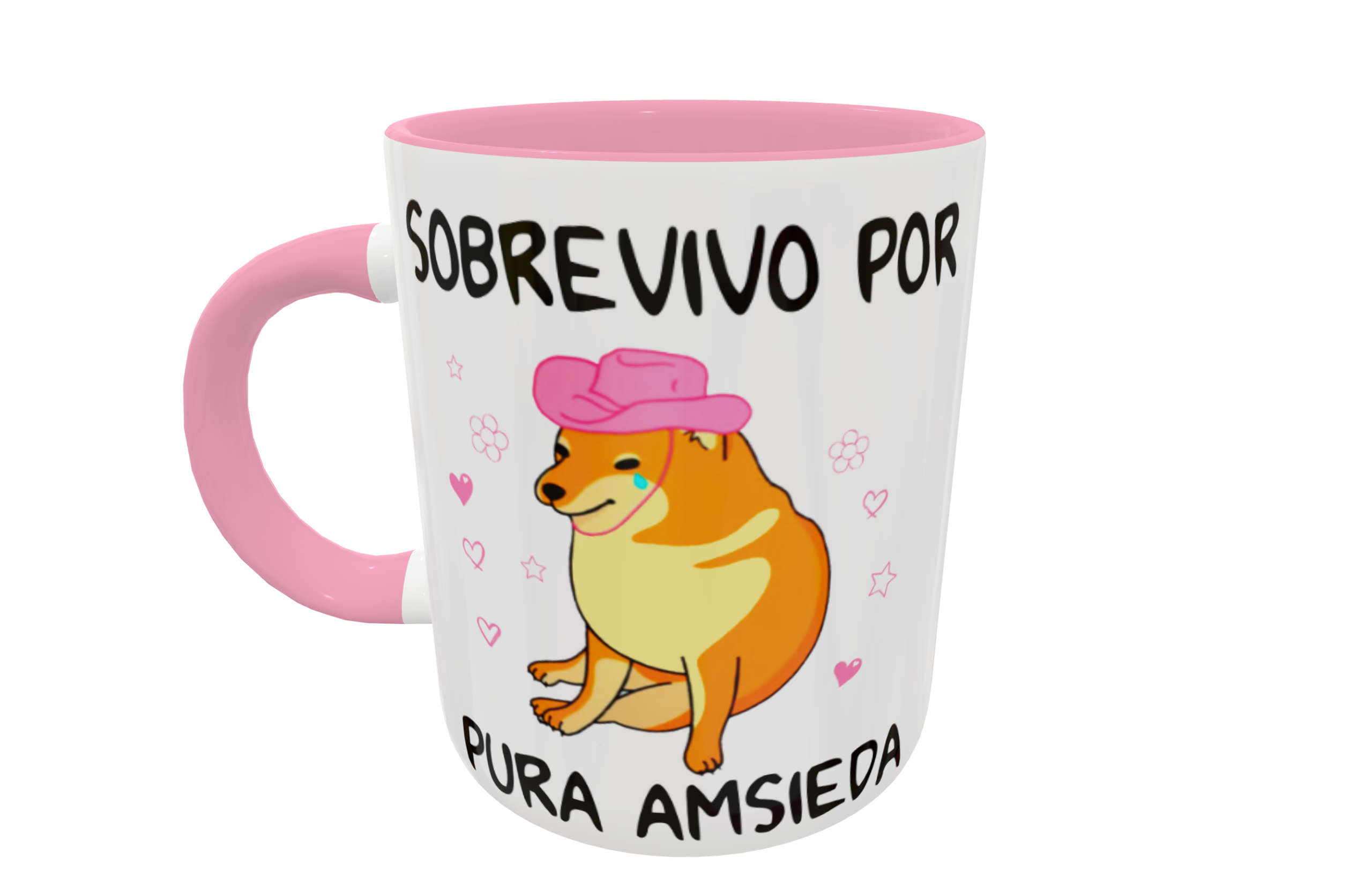 Sobrevivo Por Pura Amsieda Plantilla Editable para Taza - Imagen 2