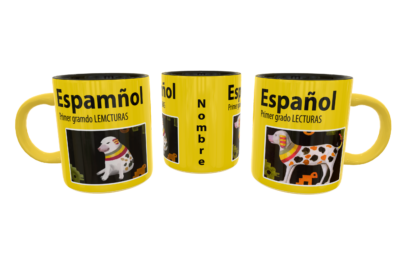Libro Espamñol Lemcturas Cheems Meme Plantilla Editable para Taza