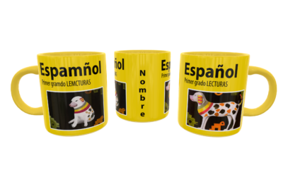Libro Espamñol Lemcturas Cheems Meme Plantilla Editable para Taza