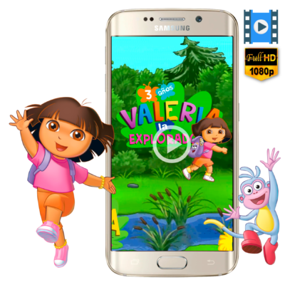 Dora La Exploradora Invitación Animada en Video para Cumpleaños