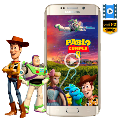 Toy Story Invitación Animada en Video para Cumpleaños