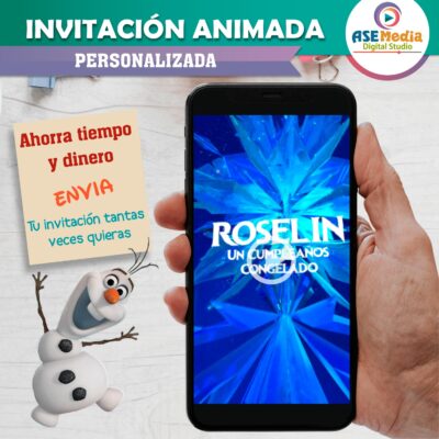 Frozen Elsa Video Invitación Animada para Cumpleaños - Imagen 4