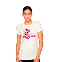 Minnie Mouse Rosa Plantilla Editable para Logo Personalizado